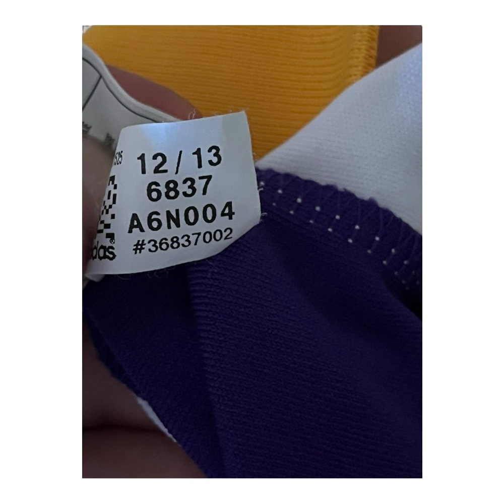 adidas Originals LA Lakers NBA Full Zip Track Jacket, Medium - Picture 8 of 8